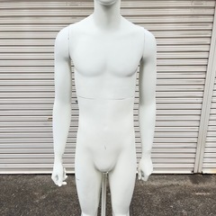 トルソー マネキン 顔付 可動式 男性の画像