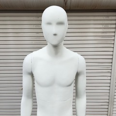 トルソー マネキン 顔付 可動式 男性