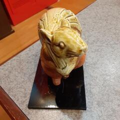 しがらき焼　干支　ねずみの画像