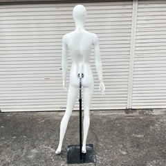 トルソー マネキン 顔付 可動式 女性の画像