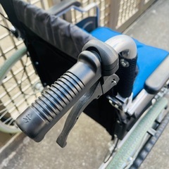 《売約済》【武蔵小山店】【～4/14限定SALE！店内全品20%お値引き！】 [美品！] Care-Tec-Japan コンフォート　ノーパンクタイヤ　介助用車いす　ケアテックジャパン 自走式 アルミ製 折りたたみ 車椅子 ハピネス ブルー　  （検　CAH-20SU CA-10SU  車イス　の画像