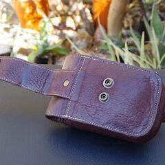 【USED】レザー シガレットケース/ヒップバッグ(スマホケース等にも)の画像
