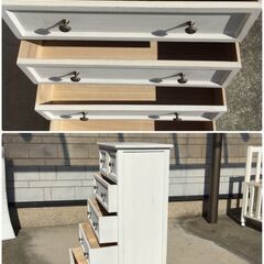 219 チェスト 洋風 おしゃれ タンス  小物入れ ホワイトの画像