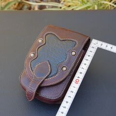 【USED】レザー シガレットケース/ヒップバッグ(スマホケース等にも)の画像