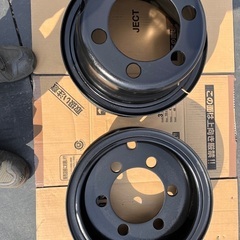 コマツフォークリフト2.5トン3トン純正ホイール、タイヤセット3本の画像