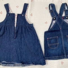 ミキハウスジャンパースカート2セットの画像