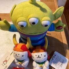 トイストーリー　喋るリトルグリーンメン　エイリアン＆ひこにゃんぬ...