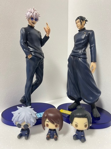 ★中古 一番くじ 呪術廻戦 懐玉・玉折 壱 B賞 夏油傑フィギュア＆ラストワン賞 五条悟フィギュア～ラストワンver.＆C賞 ちょこのっこフィギュアセット【美品３点セット】