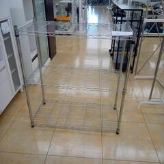 ★ジモティ割あり★  メタルラック シルバー H96×D39.5...