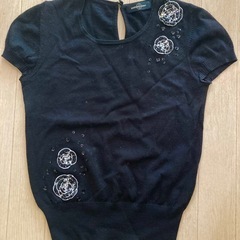クイーンズコート★美品★ウール100%半袖トップス