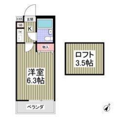 🌈😳フリーレント1ヶ月付き😳🌈ロフト付き✨賃料33,000円🌞小...