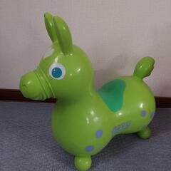 Rody緑色　馬型　ホッピングトイ