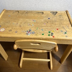 大和屋　キッズデスク 引き出し付き　高さ調整可能