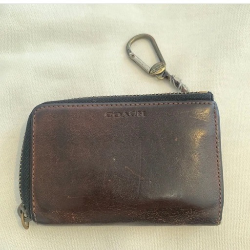 COACH ダークブラウン レザー ケース