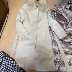 レディース　コート　2点　千鳥柄　フォックスファーなどの画像