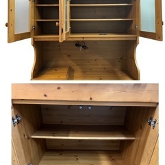 NO.2202 食器棚 書棚 飾り棚 サイドボード 収納家具 家具 中古の画像