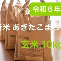 新米あきたこまち10kg玄米