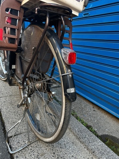 電動アシスト自転車　前後チャイルドシート付き