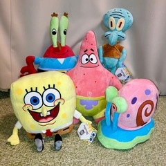 ☆新品タグ付き☆ スポンジボブ　イカルド　大きめ　ぬいぐるみの画像