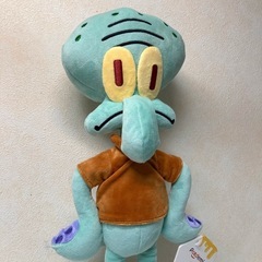 ☆新品タグ付き☆ スポンジボブ　イカルド　大きめ　ぬいぐるみの画像