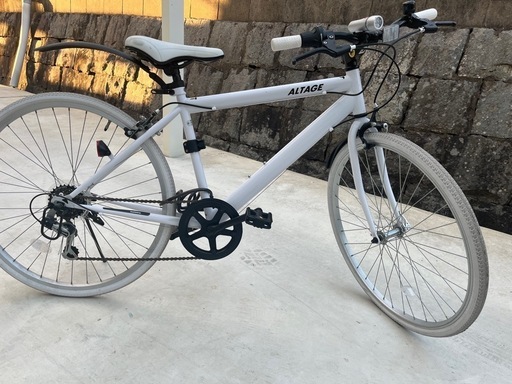 オシャレな白の自転車！26インチ
