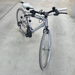 オシャレな白の自転車！26インチの画像