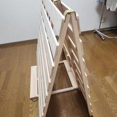 すのこベッド　セミダブル　布団干し　ひのきの画像