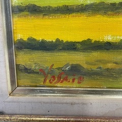 [八3690] 額縁　油彩画     風景画の画像