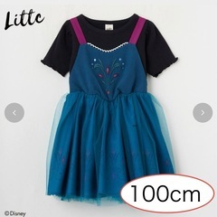 【新品・未使用】アナと雪の女王ワンピース100cm（エルサ）