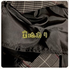 ꒰BACK NUMBER꒱チェック柄 ベルト付き 膝丈スカート アシンメトリーの画像