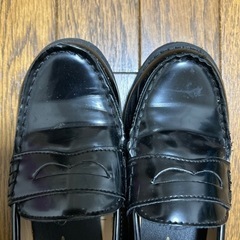 靴　ローファー　黒　22.5センチの画像
