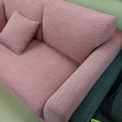 配送やってます‼️【C1140】ソファー2人用 ピンクの画像