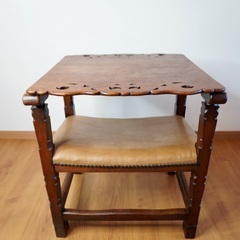 イギリス アンティーク モンクスチェア 2way チェア＆テーブル
