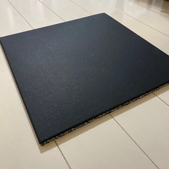 GYMMAT (ジムマット) ゴムマット 50cm×50cm×15mm ブラック [カット可 防振 防音 衝撃吸収 2層構造 厚手 ジム 筋トレ フィットネス トレーニング]の画像