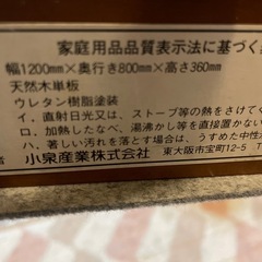  電気コタツ　
コイズミの画像