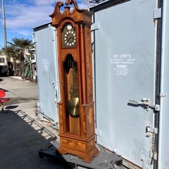 Lauris ローリス ドイツ製アンティーク tempus fugit ホールクロック 柱時計 ビンテージ ヴィンテージ 昭和レトロ 古道具 古家具 古民家 レトロ インテリア 古着 個性的 個性派 オールド クラシック クラシカル VINTAGE インダストリアル ブロカント  の画像
