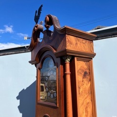 Lauris ローリス ドイツ製アンティーク tempus fugit ホールクロック 柱時計 ビンテージ ヴィンテージ 昭和レトロ 古道具 古家具 古民家 レトロ インテリア 古着 個性的 個性派 オールド クラシック クラシカル VINTAGE インダストリアル ブロカント  の画像