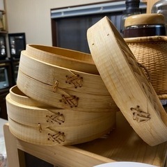 竹セイロ 2段 (中古)の画像