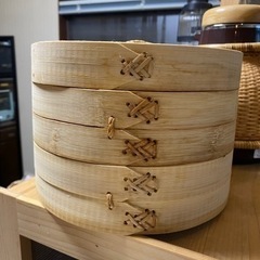 竹セイロ 2段 (中古)