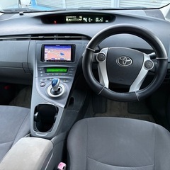 プリウス♪車検8.3.17⭐︎社外ナビ・TV♫走行距離143000kmの画像