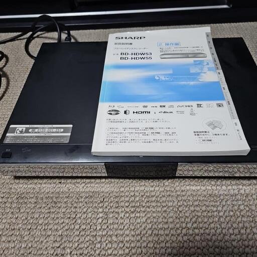 ブルーレイディスクレコーダー　シャープBD-HDW53