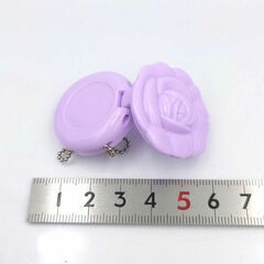 コンパクト　紫色のバラ　パープル チェーン　薔薇　の画像