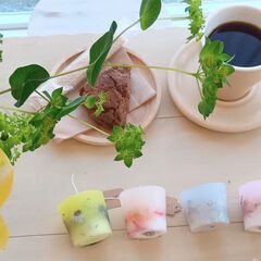 ナチュラルでやさしい雰囲気のカフェでミニボタニカルキャンドル教室の画像