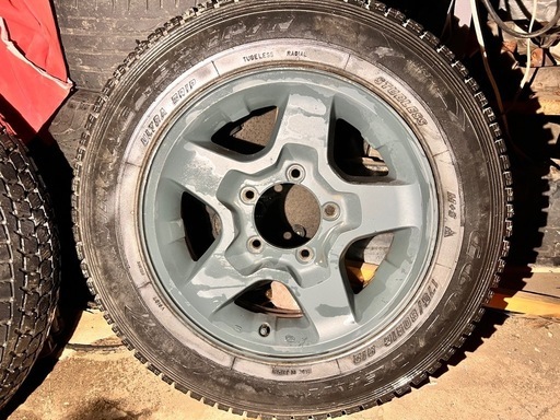 JB23純正ホイール4本タイヤ付セット
