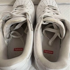 最終値下げ【23.5cm】Nike Air Force 1 Supreme ホワイトの画像