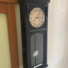 ゼンマイ事業ボンボン柱時計の画像