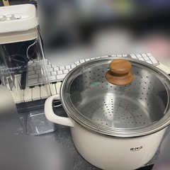 大鍋とパスタ密閉容器セット