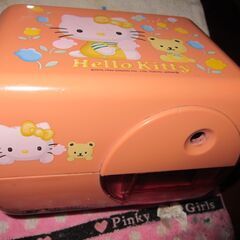 0円 ハローキティ電動鉛筆削り/自動ストップ付中古品　自宅引き取...
