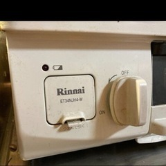受付終了　リンナイ　ガスコンロ　琺瑯　都市ガス　白の画像