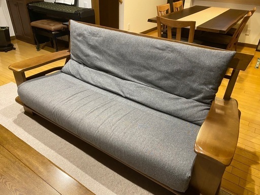 【追記】ソファ　ベンチタイプ　背もたれクッション付属